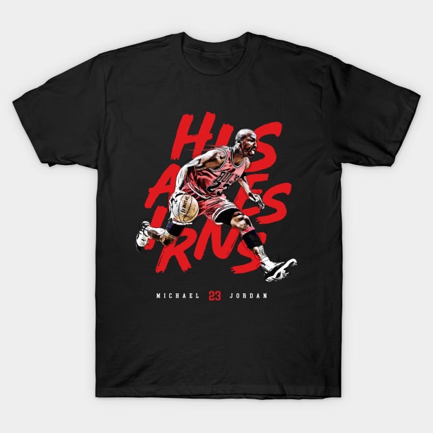 Michael Jordan His Airness T-Shirt by edbertguinto